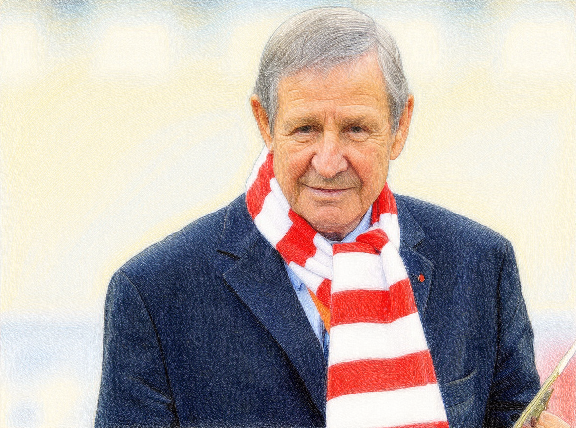 Raymond Kopa est la figure la plus emblématique de la période dorée du Stade de Reims et du football français, remportant le Ballon d'Or en 1958.