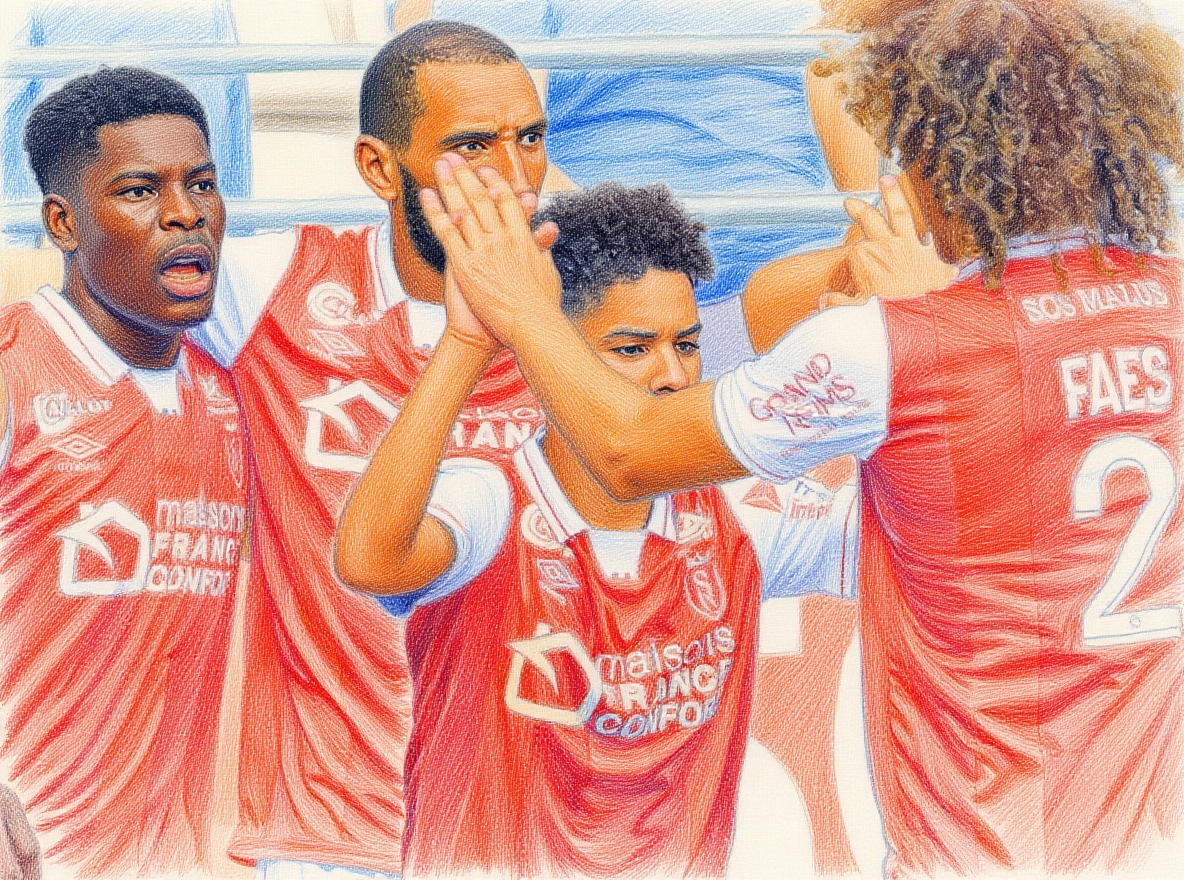 Quel est le surnom le plus couramment donné aux joueurs et au club du Stade de Reims, en référence à leurs couleurs ?