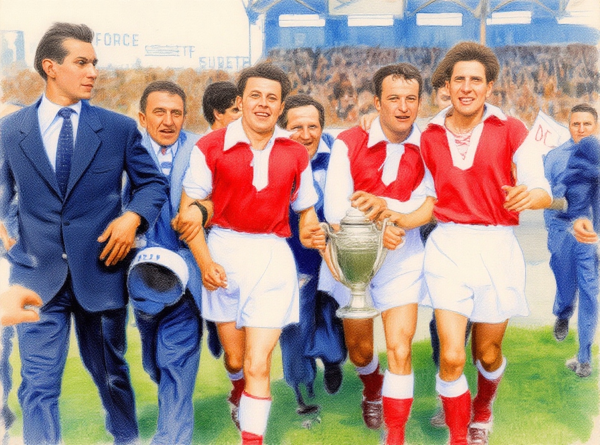 Reims a remporté la Coupe de France à deux reprises, en 1950 et 1958, complétant ainsi son palmarès national durant l'âge d'or.