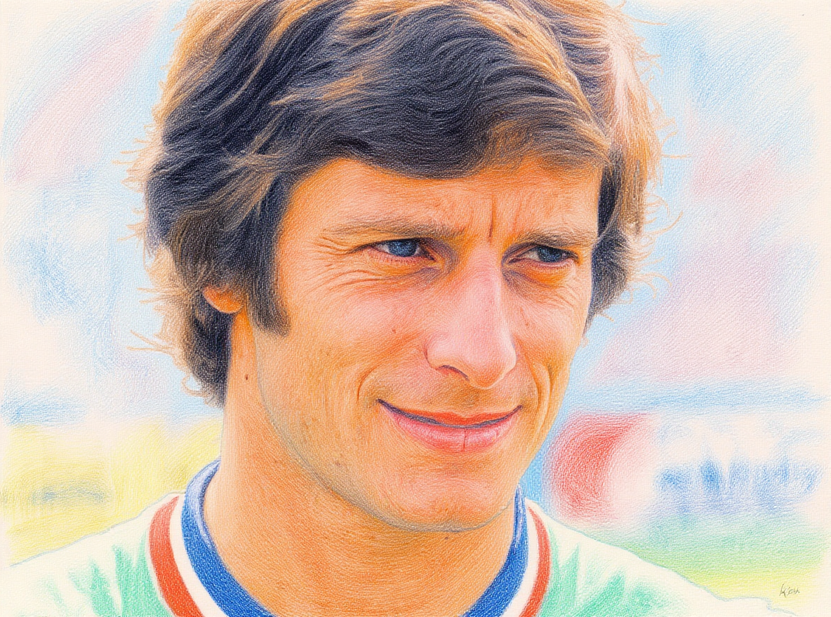 Jean-Michel Larqué était le capitaine respecté de l'équipe des Verts qui a atteint la finale de la Coupe d'Europe en 1976.