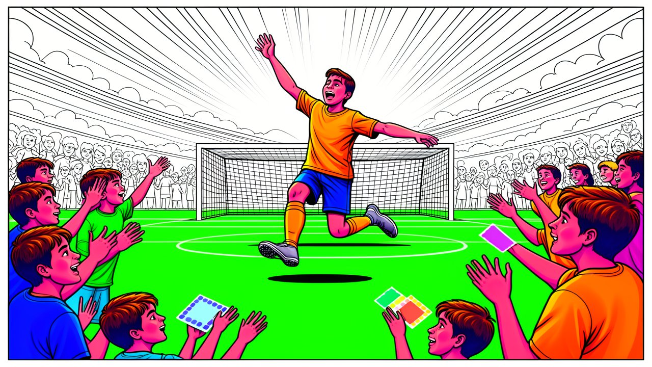 Pourquoi les coloriages foot plaisent autant aux enfants et aux fans