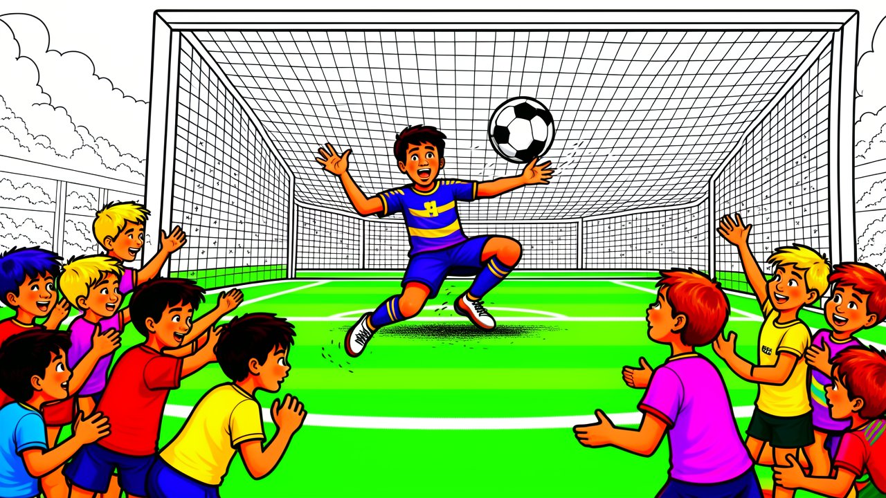 Comment bien colorier un coloriage football