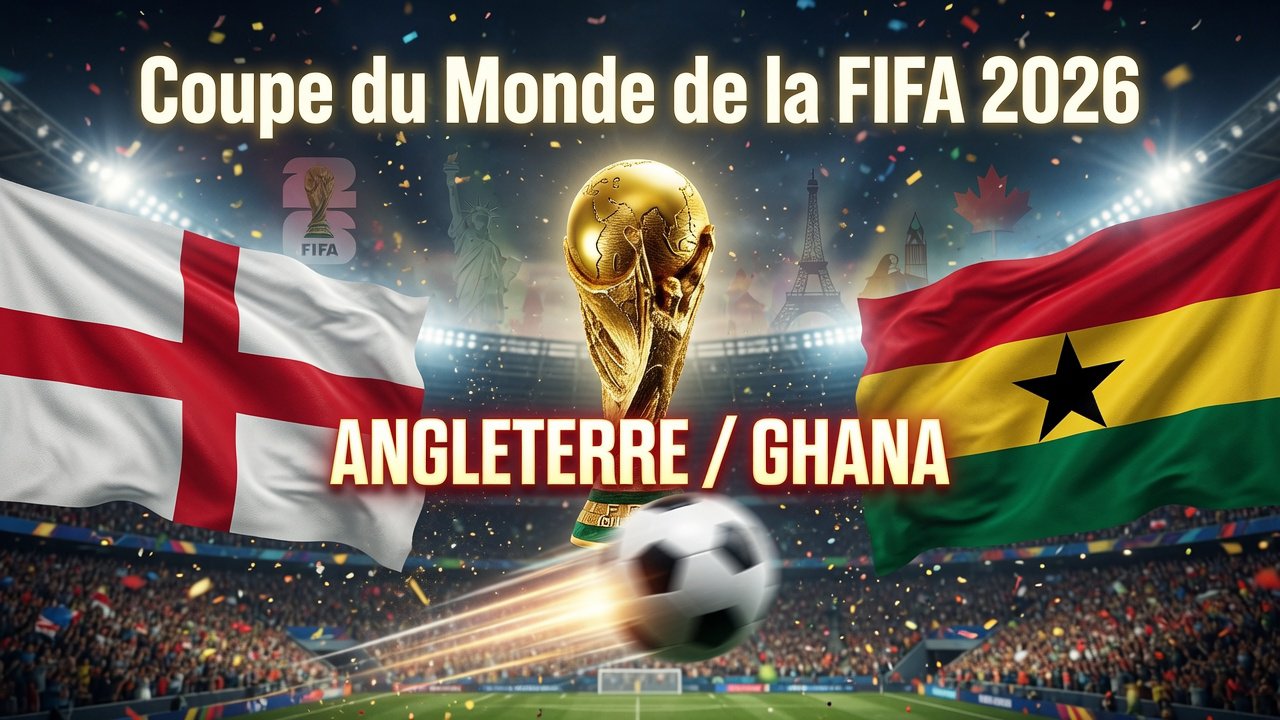 Pronostic Angleterre Ghana - Coupe du Monde 2026 23/06/2026