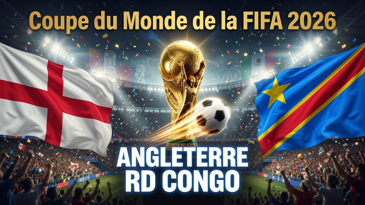 Pronostic Angleterre RD Congo - Coupe du Monde 2026 01/07/2026