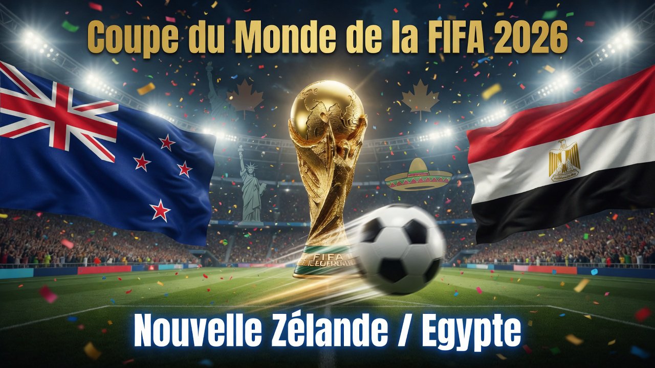 Pronostic Nouvelle Zélande Egypte - Coupe du Monde 2026 22/06/2026
