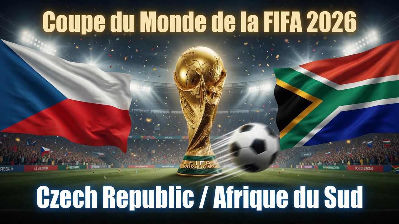 Pronostic République Tchèque Afrique du Sud - Coupe du Monde 2026 18/06/2026