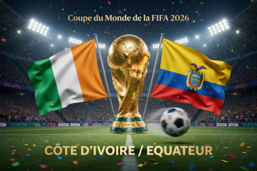 Pronostic Côte d'Ivoire - Équateur - Coupe du Monde 2026 15/06/2026